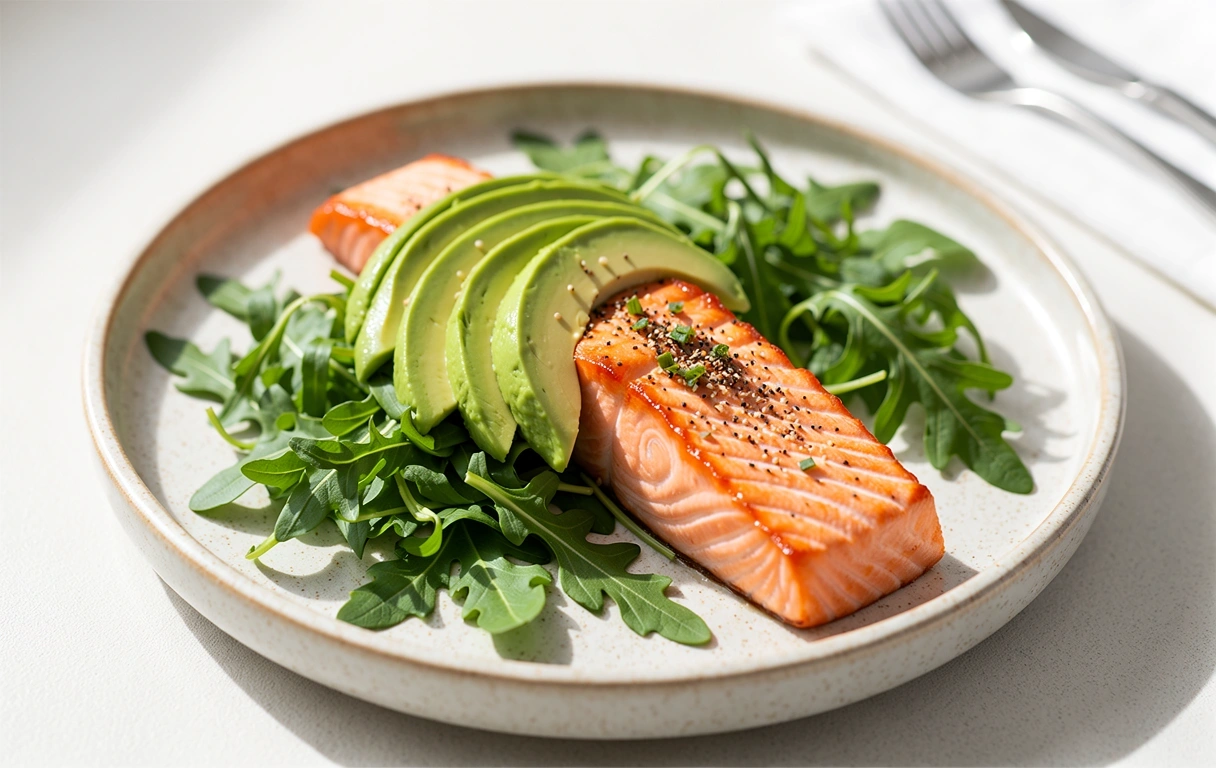 Gezonde maaltijd focus